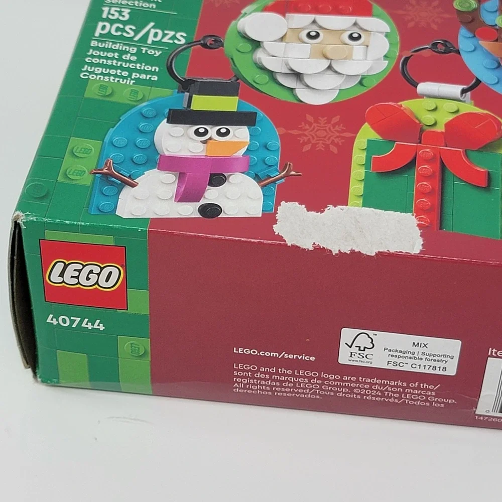LEGO 40744 Christmas Ornament Selection 153pcs Building Toy - New Sealed